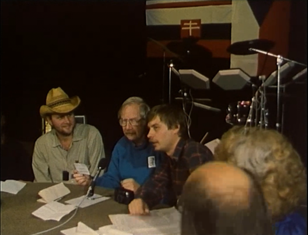 The founding of the Slovak Country Music Association in Handlová in 1990 on the occasion of the Country Market festival in the presence of John Dopyer, Jr., his wife Margaret, and sister Anne West.